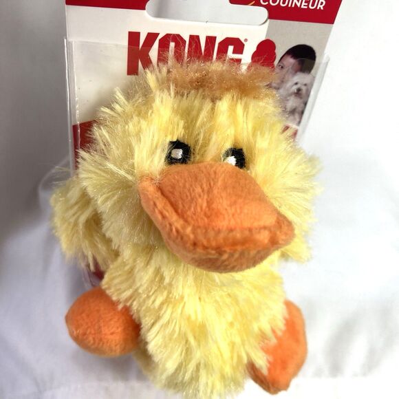KONG Dr Noyz XS Bear And Small Duck Toy for Small Dogs and Puppies Squeaky Plush - Picture 7 of 16